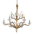 Kalco Venus 9 Light 32" Wide Crystal Candle Style Chandelier Historic Brass