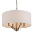 Kalco Curva 4 Light 18" Wide Wood Pendant Brushed Champagne Gold