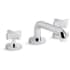 Kallista One 1.2 GPM Widespread Bathroom Faucet, Cross Handles Polished Chrome