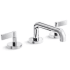 Kallista One 1.2 GPM Widespread Bathroom Faucet, Lever Handles Polished Chrome