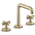 Kallista One 1.2 GPM Widespread Bathroom Faucet, Tall Spout Brushed French Gold