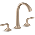 Kallista Script 1.2 GPM Widespread Bathroom Faucet with Lever Handles Blush Bronze