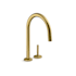 Kallista One 1.8 GPM Single Hole Pull Down Kitchen Faucet Brushed Moderne Brass