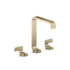 Kallista Guise Collection 1.2 GPM Vessel Widespread Bathroom Faucet with Pop-Up Drain Assembly Brushed French Gold