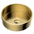 Karran USA Cinox 15" Circular Stainless Steel Drop In Bathroom Sink Gold
