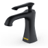 Karran USA Woodburn 1.2 GPM Single Hole Bathroom Faucet with Pop-Up Drain Assembly Matte Black