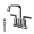 Karran USA Gillingham 1.2 GPM Centerset Bathroom Faucet with Push Pop-Up Drain Assembly Chrome