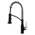 Karran USA Scottsdale 1.8 GPM Single Hole Kitchen Faucet Matte Black and Stainless Steel