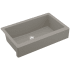 Karran USA Retrofit Farmhouse/Apron-Front Quartz/Granite 34" Single Bowl Kitchen Sink Concrete