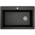Karran USA Quartz QT 33" Drop In Single Basin Quartz Composite Kitchen Sink Black