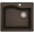 Karran USA Quartz QT 25" Drop In Single Basin Quartz Composite Kitchen Sink Brown