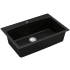 Karran USA Quartz QT 33" Drop In Single Basin Quartz Composite Kitchen Sink Black