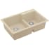 Karran USA Quartz QT 33" Drop In Double Basin Quartz Composite Kitchen Sink Bisque
