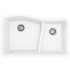 Karran USA Quartz QU 32" Undermount Double Basin Quartz Composite Kitchen Sink White
