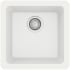 Karran USA Quartz QU 16-5/8" Undermount Single Basin Quartz Composite Kitchen/Bar Sink White