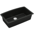 Karran USA Quartz QU 32" Undermount Single Basin Quartz Composite Kitchen Sink Black