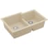 Karran USA Quartz QU 32" Undermount Double Basin Quartz Composite Kitchen Sink Bisque