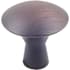 KasaWare Contemporary Pack of (10) - 1-1/16 Inch Mushroom Domed Disc Cabinet / Drawer Knobs Brushed Oil Rubbed Bronze