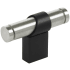 Keeler Sydney 2-1/4" T Bar Solid Brass Split Finish Custom Luxury Cabinet / Drawer T Bar Knob - Exclusive Matte Oil Rubbed Bronze / Satin Nickel