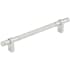 Keeler Marianna 6-5/16" Center to Center Reeded Barrel Custom Exclusive Solid Brass Cabinet Bar Handle Polished Nickel