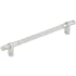 Keeler Marianna 7-9/16" Center to Center Solid Brass Reeded Barrel Custom Exclusive Luxury Cabinet Bar Handle / Drawer Bar Pull Polished Nickel