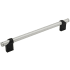 Keeler Sydney 12" Center to Center Solid Brass Split Finish Custom Exclusive Appliance Handle / Pull Matte Oil Rubbed Bronze / Satin Nickel