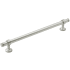 Keeler Cordelia 8-13/16" Center to Center Solid Brass Modern Industrial Pipe Style Exclusive Cabinet Bar Handle / Drawer Pull Satin Nickel