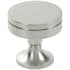 Keeler Cordelia 1-1/4" Luxury Disc Solid Brass Round Custom Exclusive Cabinet / Drawer Knob Satin Nickel