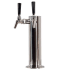 Kegerator.com Stainless Steel Double Faucet Tower w/ 630 Faucets Stainless Steel