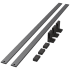 Kessebohmer CONERO 43-7/8" Aluminum Shoe Fence Powder Black