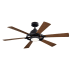 Kichler Gentry Lite 52" 6 Blade Indoor / Outdoor LED Ceiling Fan Distressed Black