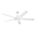 Kichler Kapono 52" 5 Blade LED Indoor Ceiling Fan with Remote Control White