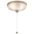 Kichler 3 Light LED Light Kit with Bowl Shaped Shade and Pine Bark Glass Multiple