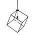 Kichler Cartone 17" Wide Single Pendant Black