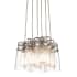 Kichler Brinley 6 Light 12" Wide Pendant with Canning Jar Style Shades Brushed Nickel