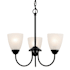 Kichler Jolie 3 Light 18" Wide Chandelier Black