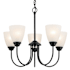 Kichler Jolie 5 Light 22" Wide Chandelier Black