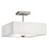 Kichler Shailene 3 Light 14" Wide Semi-Flush Ceiling Fixture Brushed Nickel