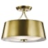 Kichler-43744-Natural Brass - Semi-Flush