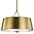 Kichler Maclain Convertible 3 Light Pendant / Semi-Flush Ceiling Fixture Natural Brass