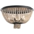 Kichler Brisbane 5 Light 18" Wide Flush Mount Beaded Ceiling Fixture Distressed Black
