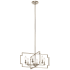 Kichler Downtown Deco 6 Light 22" Wide Taper Candle Chandelier Polished Nickel