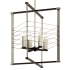 Kichler Lente 4 Light 23" Wide Taper Candle Chandelier Midnight Oak