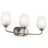 Kichler Valserrano 3 Light 24" Wide Bathroom Vanity Light Brushed Nickel