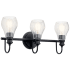 Kichler Greenbrier 3 Light 24" Wide Bathroom Vanity Light Black