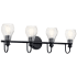 Kichler Greenbrier 4 Light 33, 6" Wide Bathroom Vanity Light Black