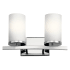 Kichler Crosby 2 Light 16" Wide Vanity Light Chrome