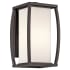 Kichler Bowen Collection 1 Light 13" Outdoor Wall Light Architectural Bronze