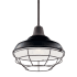 Kichler Pier 13" Wide Single Pendant / Semi-Flush Ceiling Fixture Black