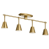 Kichler Sylvia 4 Light 30" Wide Fixed Rail Ceiling Fixture Brushed Natural Brass
